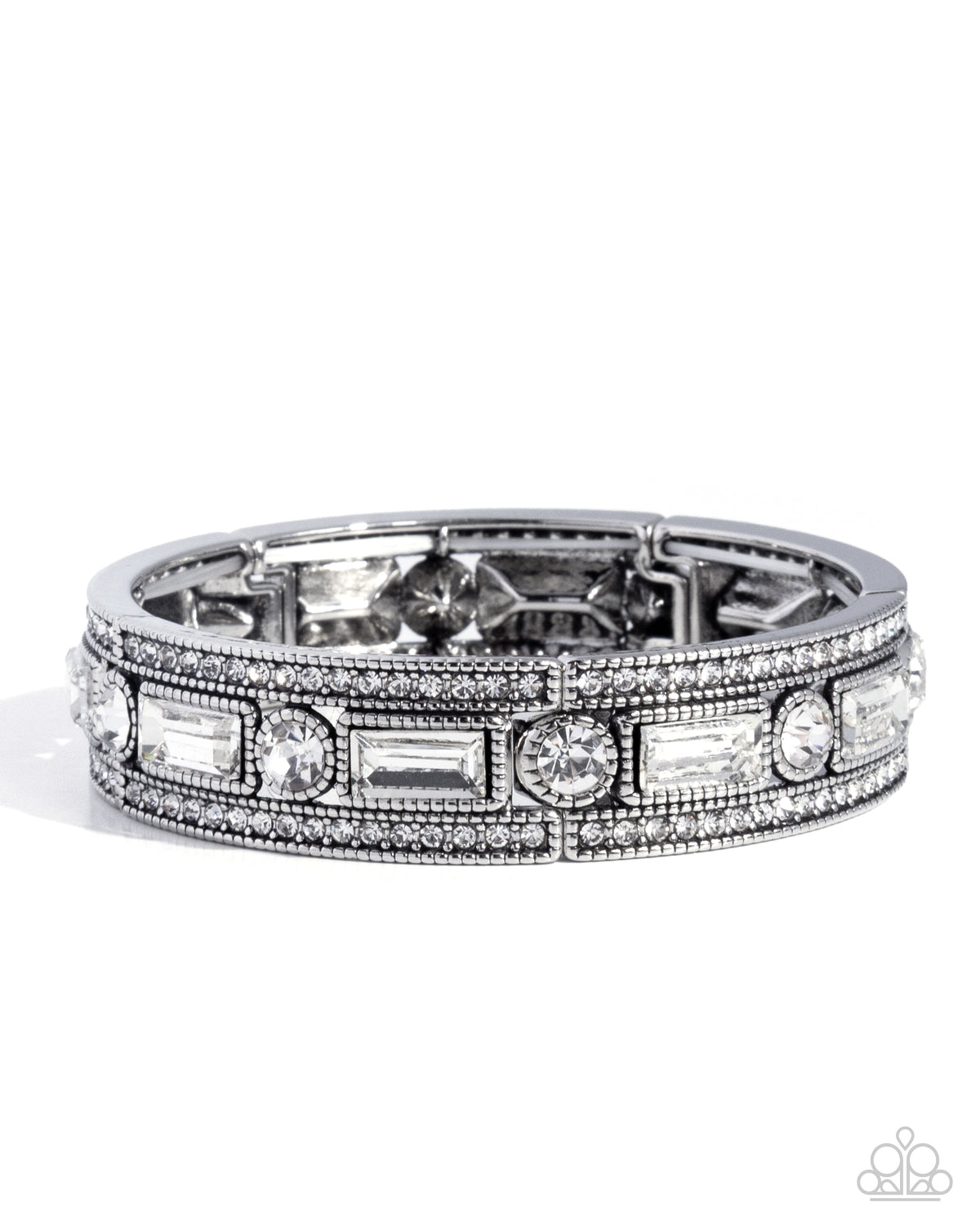Twinkling Tiers Bracelet - White image 2