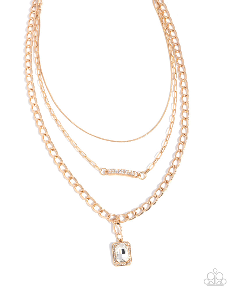 Stable Shimmer Necklace - Gold image 2