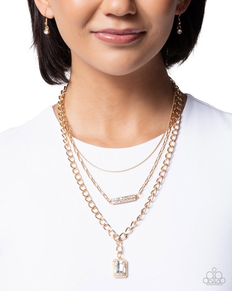 Stable Shimmer Necklace - Gold image 3