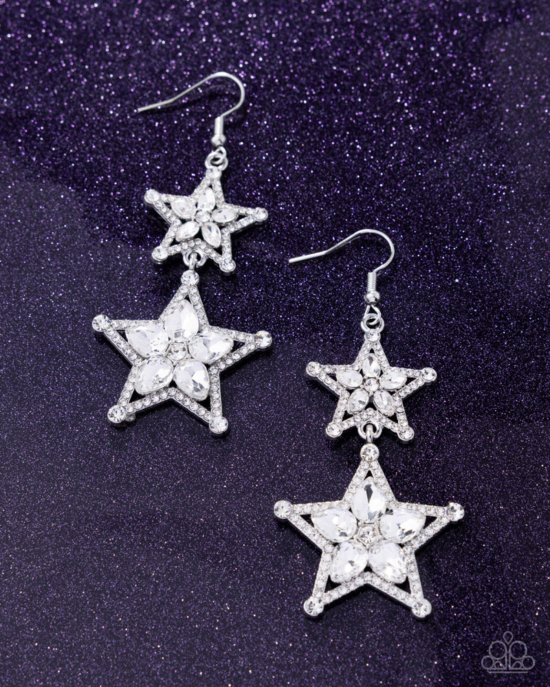 Glittery Galaxy - White | Paparazzi Accessories