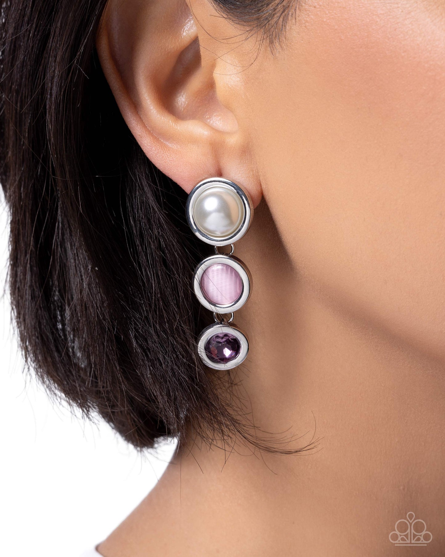Candid Creativity Earrings - Purple | Paparazzi Accessories image 3