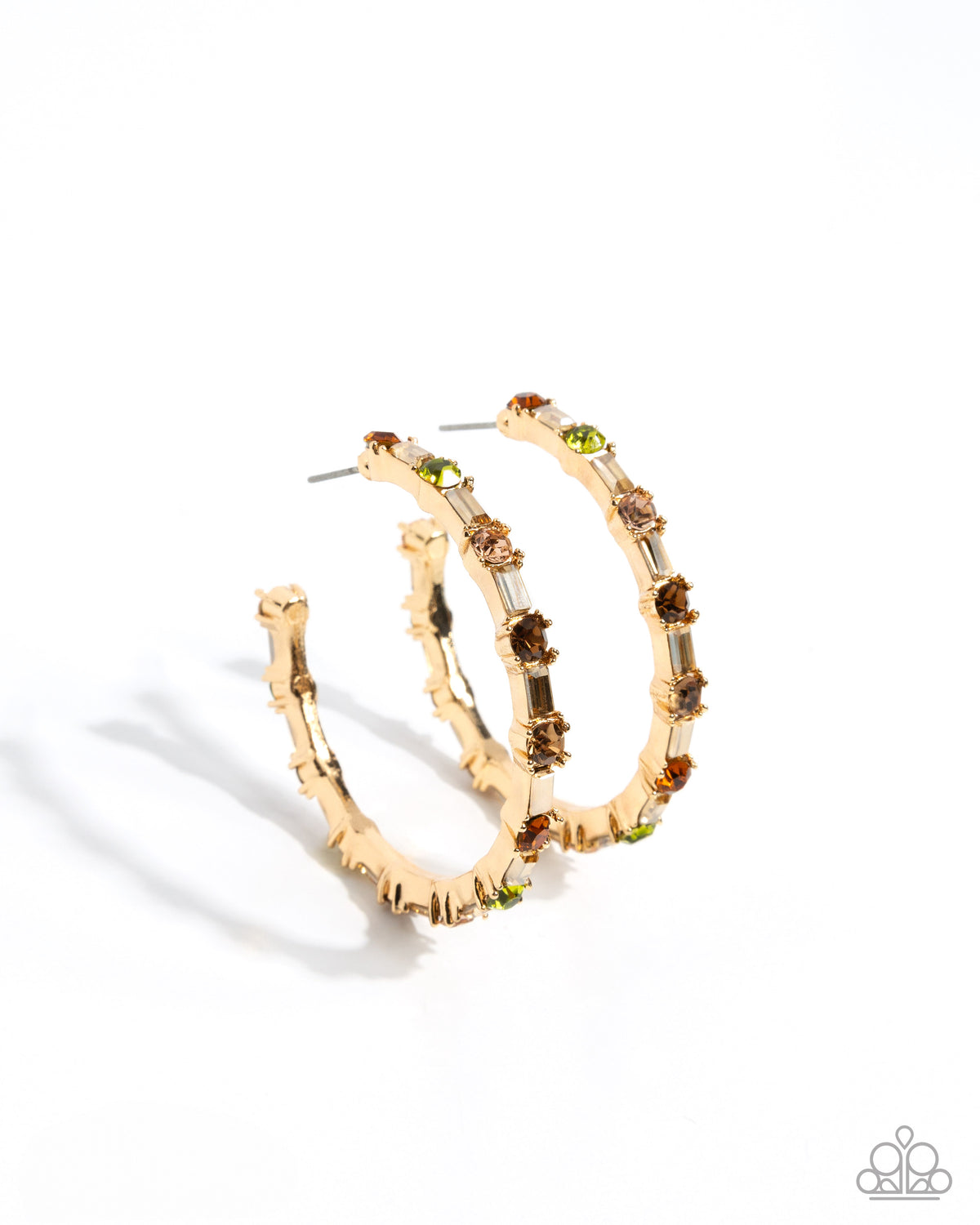 Prettily Positioned Earrings - Gold | Paparazzi Accessories image 3
