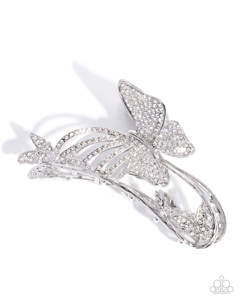 Butterfly Banter Hair Accessory - White image 2