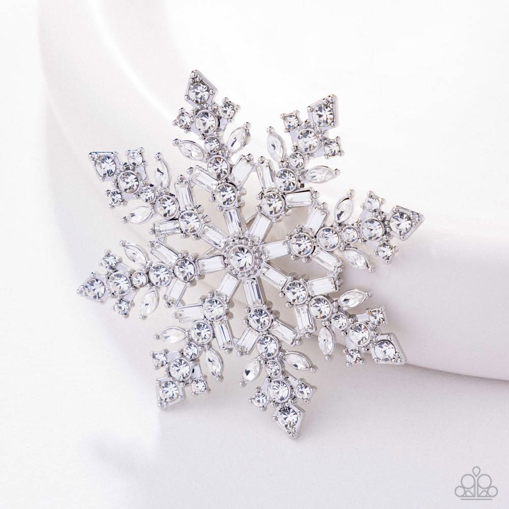 Snowflake Solstice Hair Accessory - White