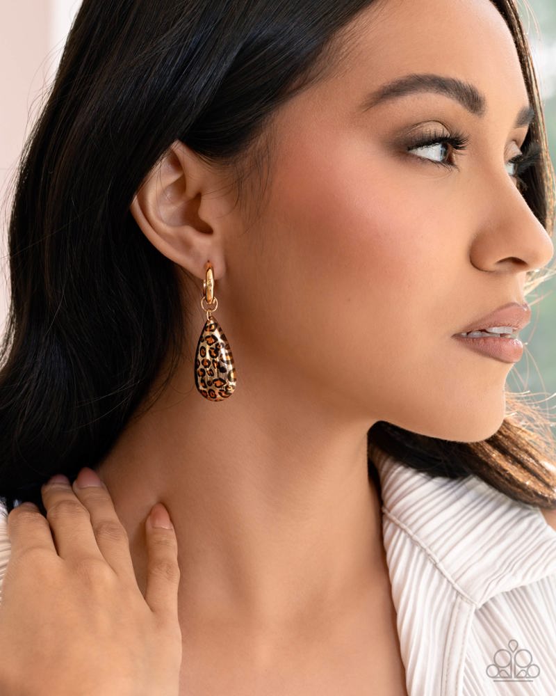Caged Cheetah - Gold | Paparazzi Accessories