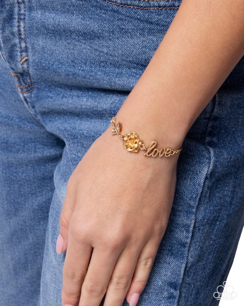 Romantic Runway - Gold | Paparazzi Accessories