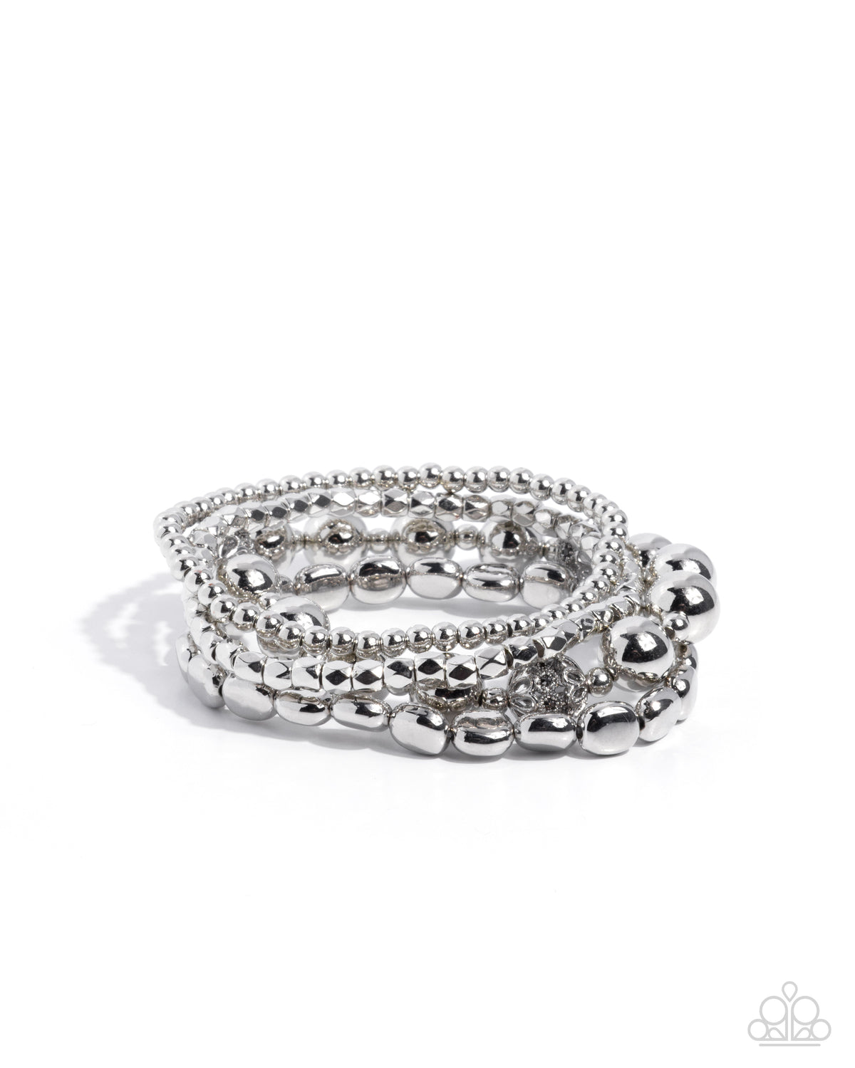 Edgy Element - Silver | Paparazzi Accessories