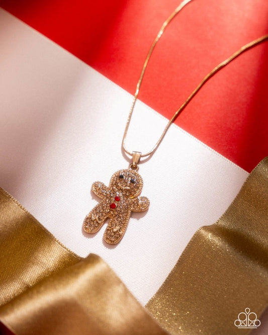 Gingerbread Glam - Gold | Paparazzi Accessories