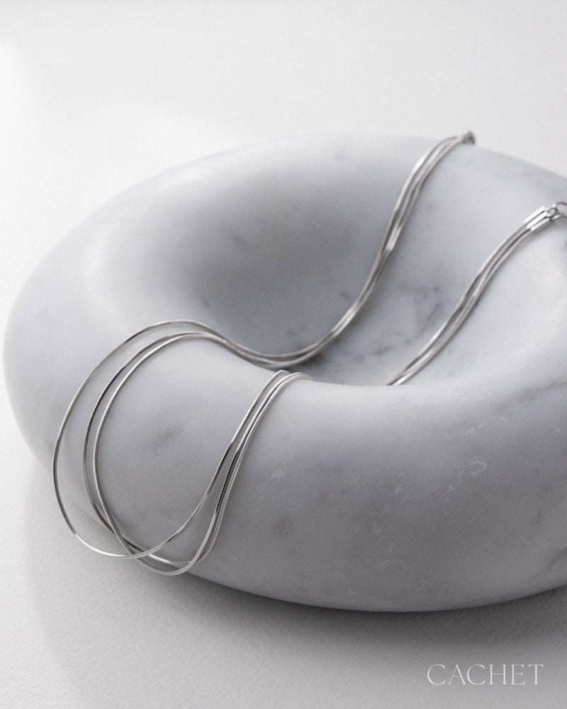 Niveau Necklace - Rhodium | Paparazzi Accessories