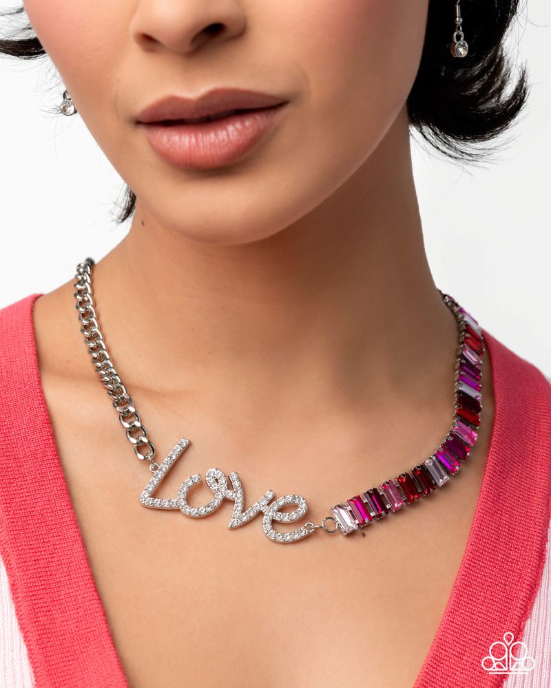 Lovely Contrast Necklace - Multi | Paparazzi Accessories image 3