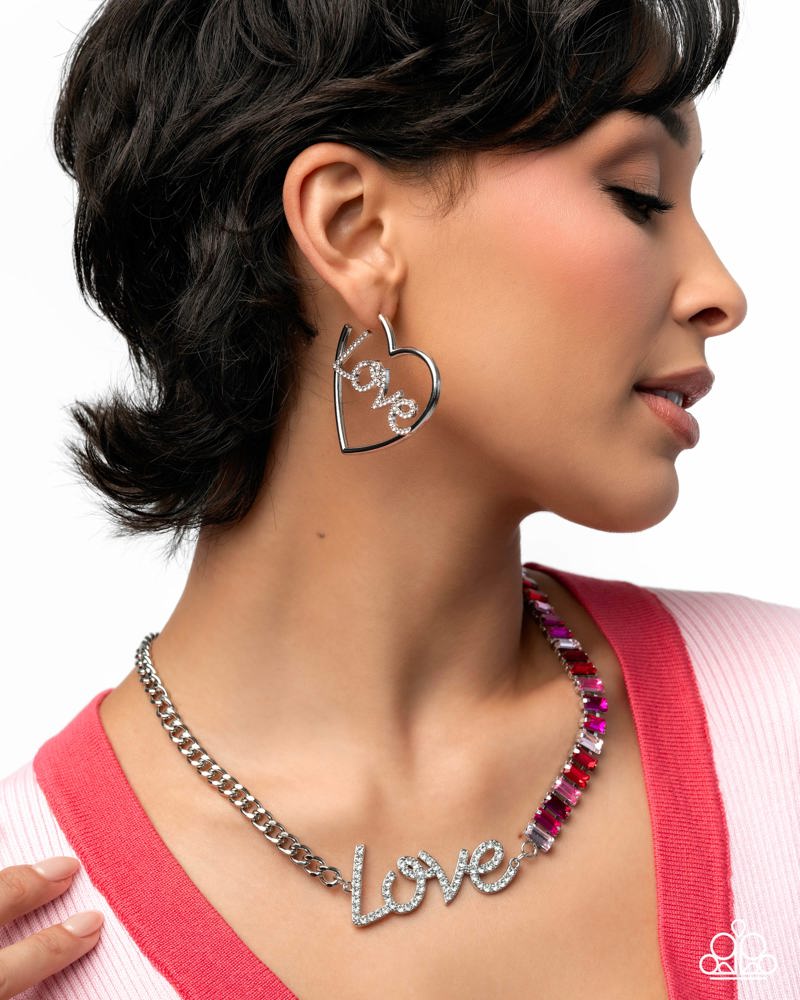 Lovely Cadence Earrings - White | Paparazzi Accessories image 4