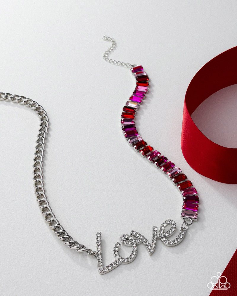 Lovely Contrast Necklace - Multi | Paparazzi Accessories
