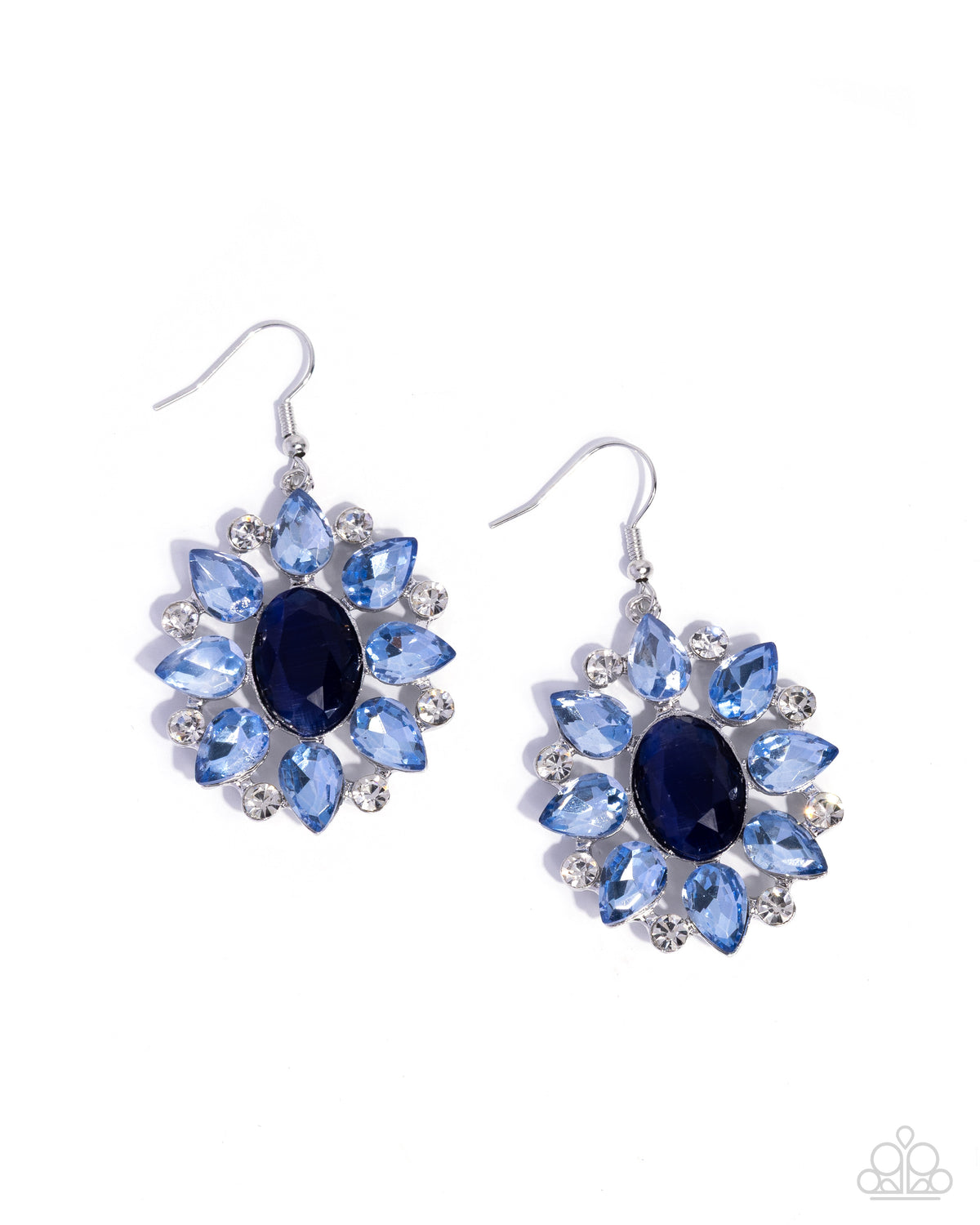 Impressive Array Earrings - Blue | Paparazzi Accessories image 2