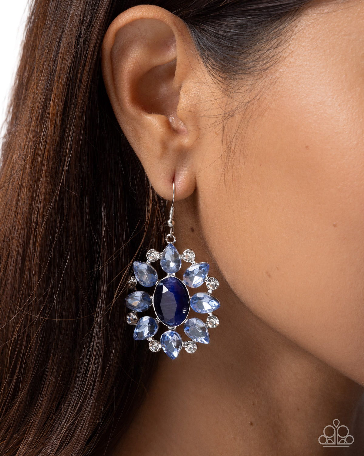 Impressive Array Earrings - Blue | Paparazzi Accessories