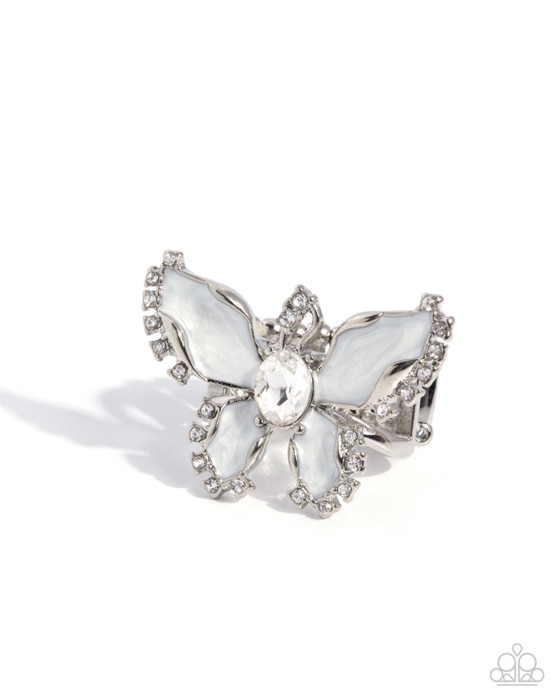 Bewitching Butterfly Ring - White image 2