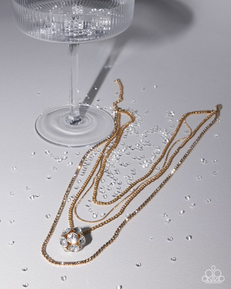 Captivating Construction Necklace - Gold