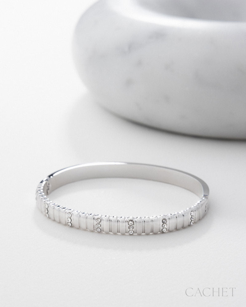 Consistance Bracelet - Rhodium