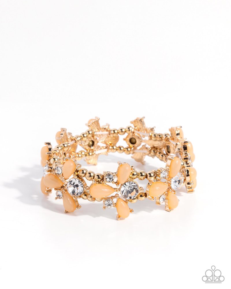 Picturesque Pattern Bracelet - Gold | Paparazzi Accessories image 2