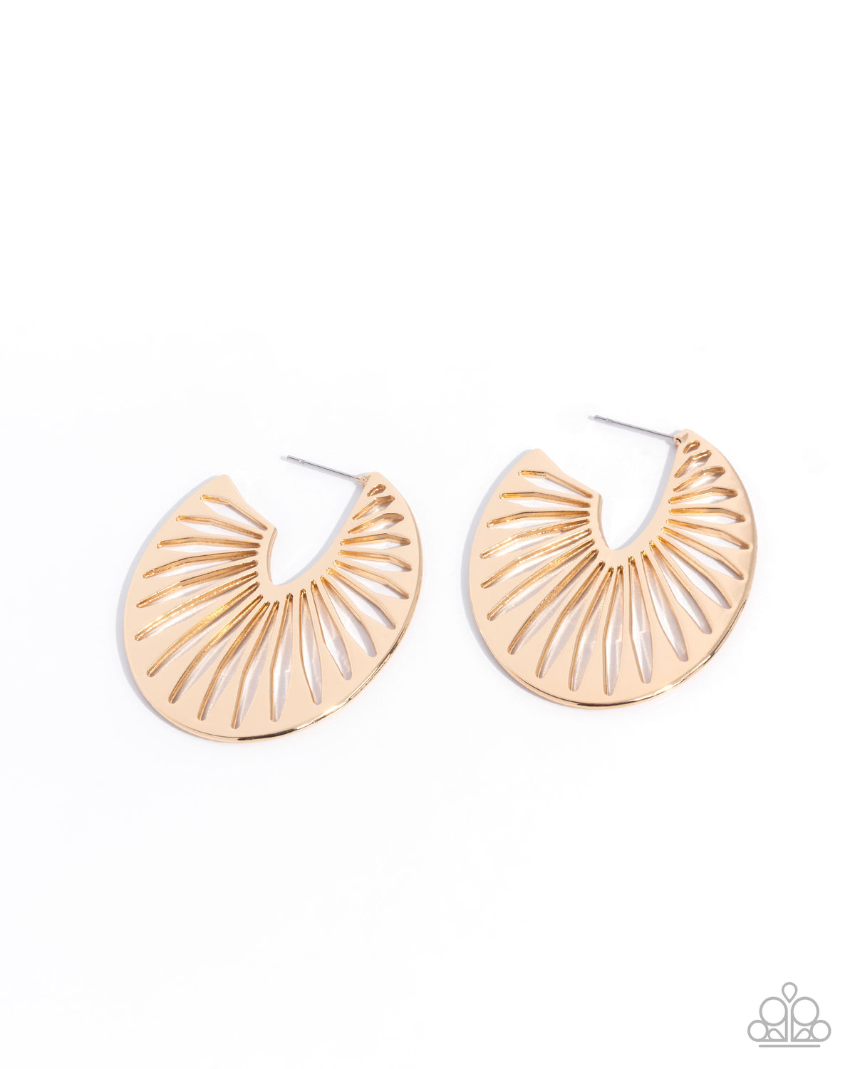 Sunset Silhouette Earrings - Gold | Paparazzi Accessories image 2