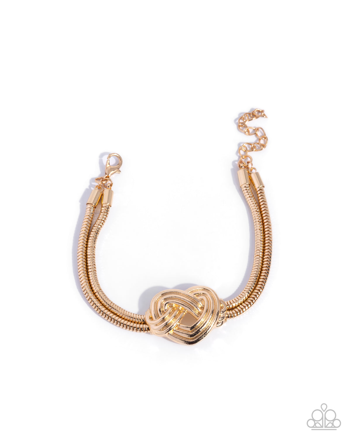 Woven Warrior Bracelet - Gold | Paparazzi Accessories image 2