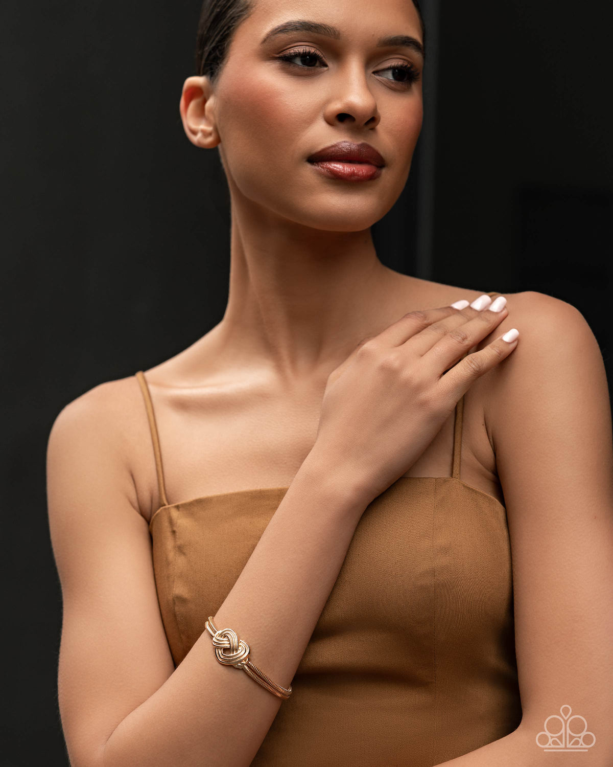 Woven Warrior Bracelet - Gold | Paparazzi Accessories image 4