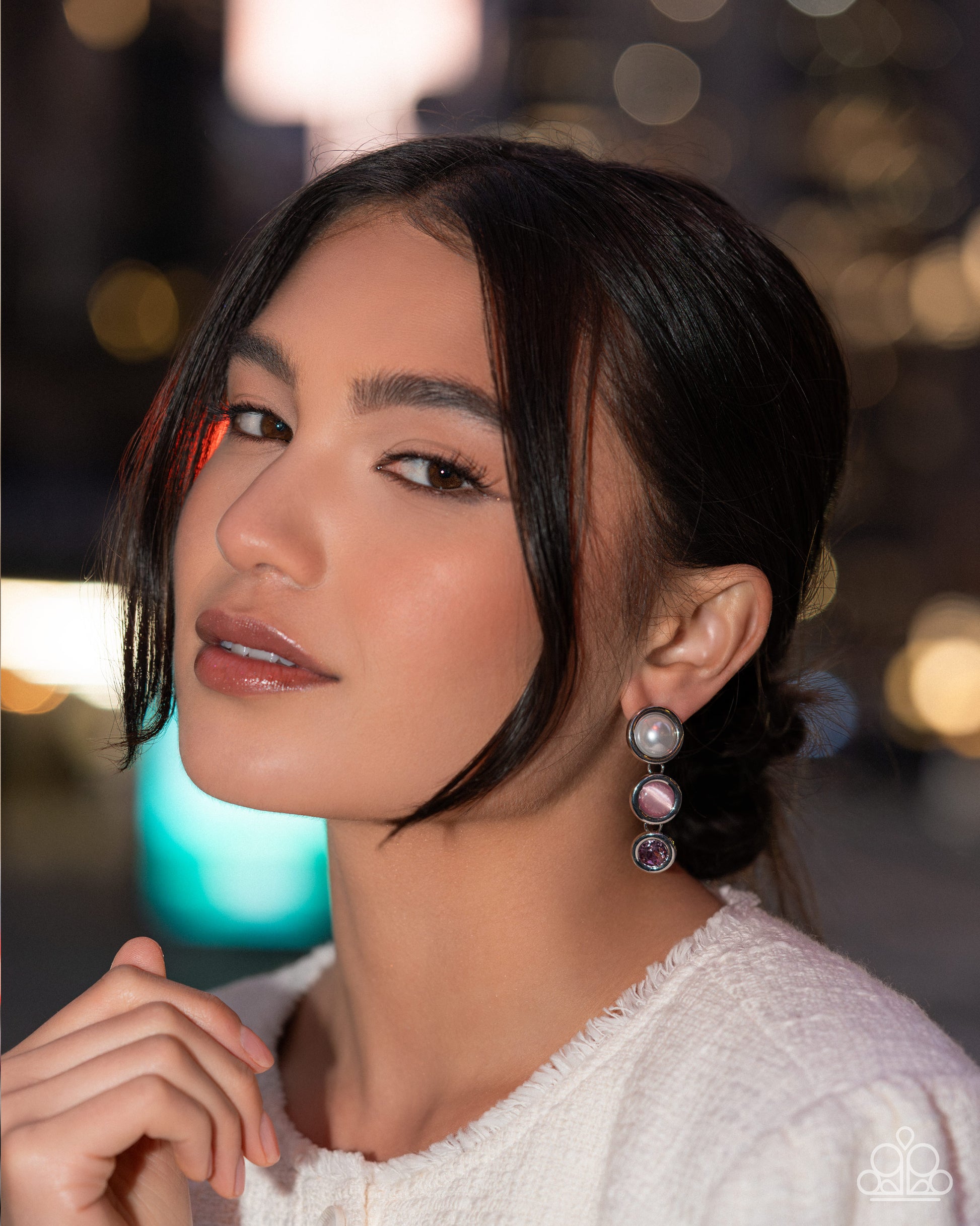 Candid Creativity Earrings - Purple | Paparazzi Accessories