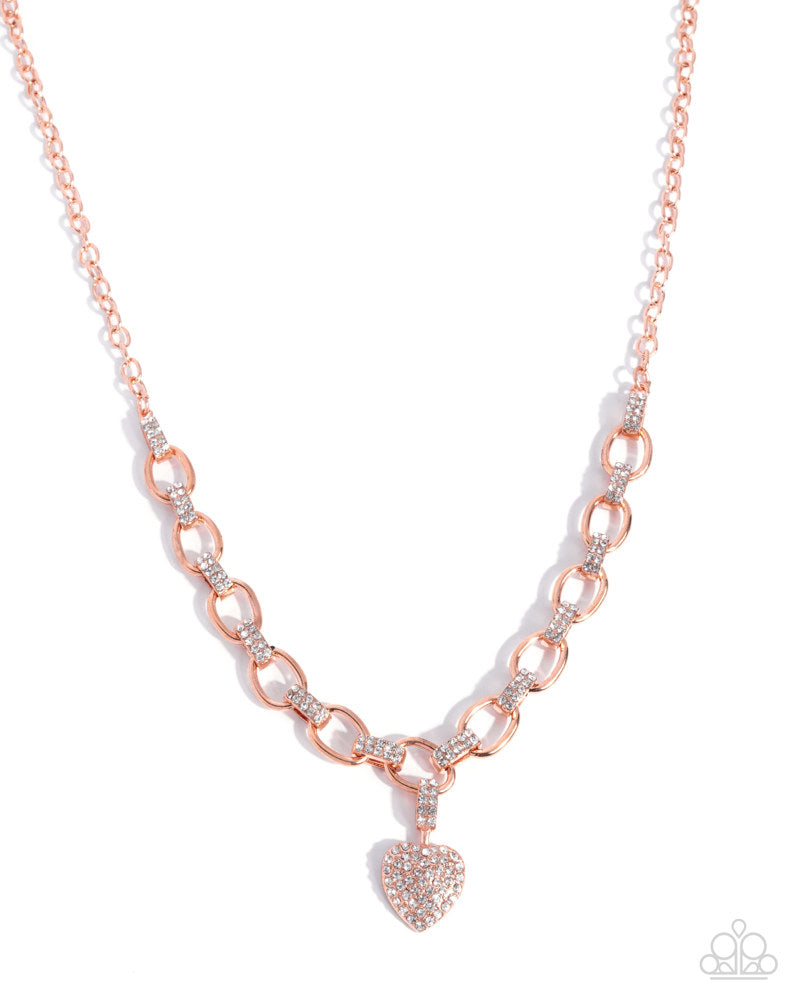Sweetheart Swoon Necklace - Copper | Paparazzi Accessories image 2