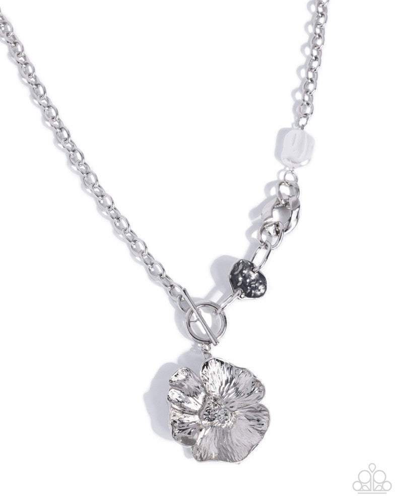 Better Blossom Necklace - White | Paparazzi Accessories image 2