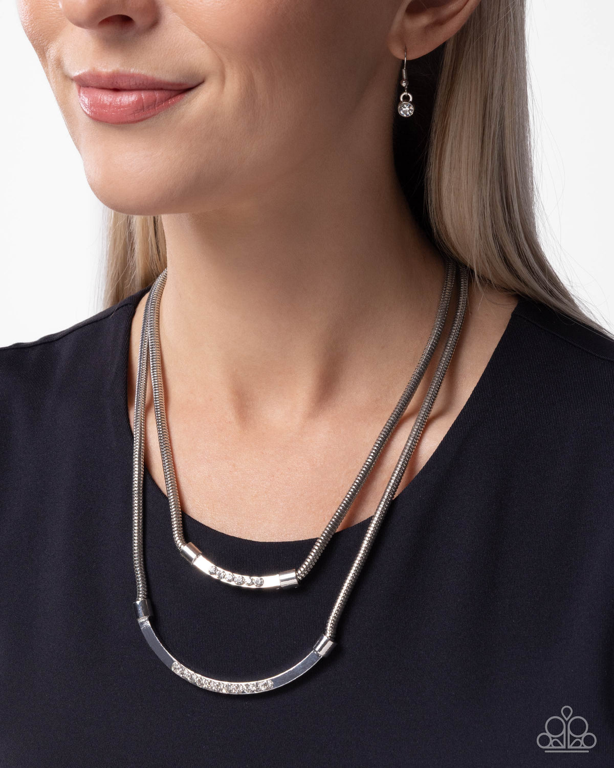 Radiant Ratio Necklace - White image 3