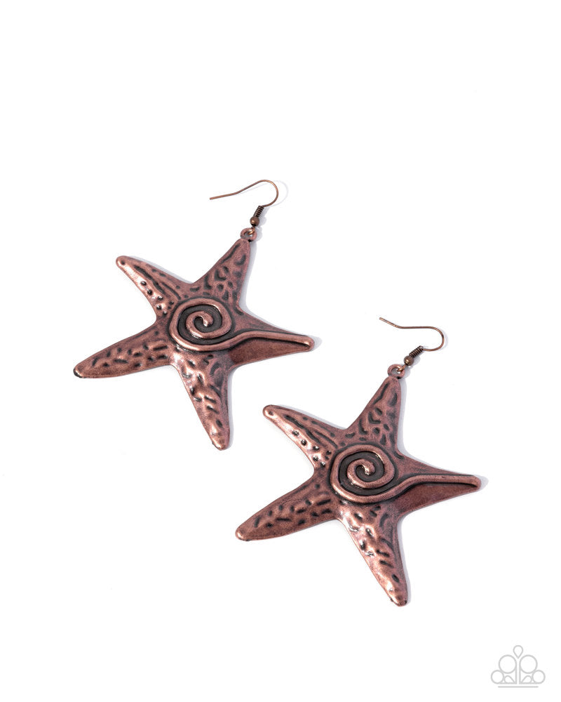 Stark Stars Earrings - Copper image 2