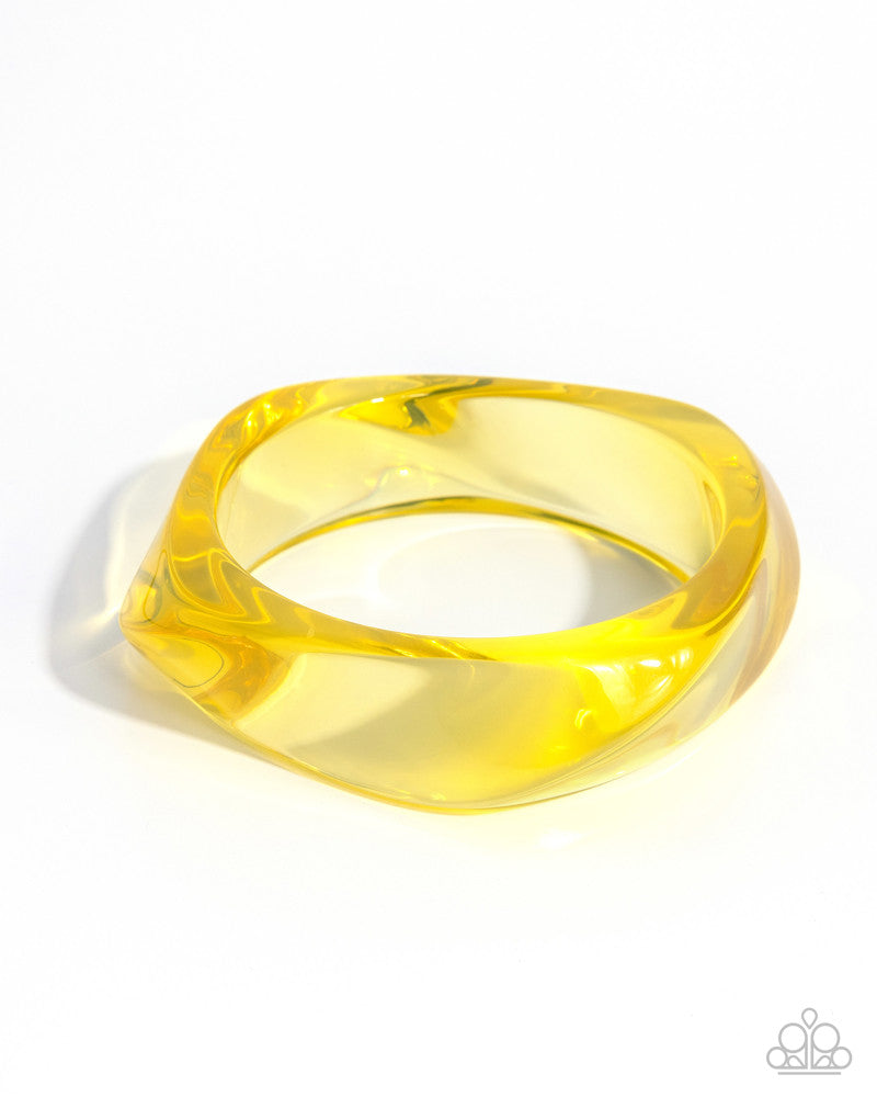 Affixed Allegro - Yellow | Paparazzi Accessories