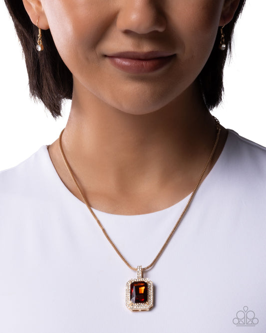 Exaggerated Emerald - Brown | Paparazzi Accessories