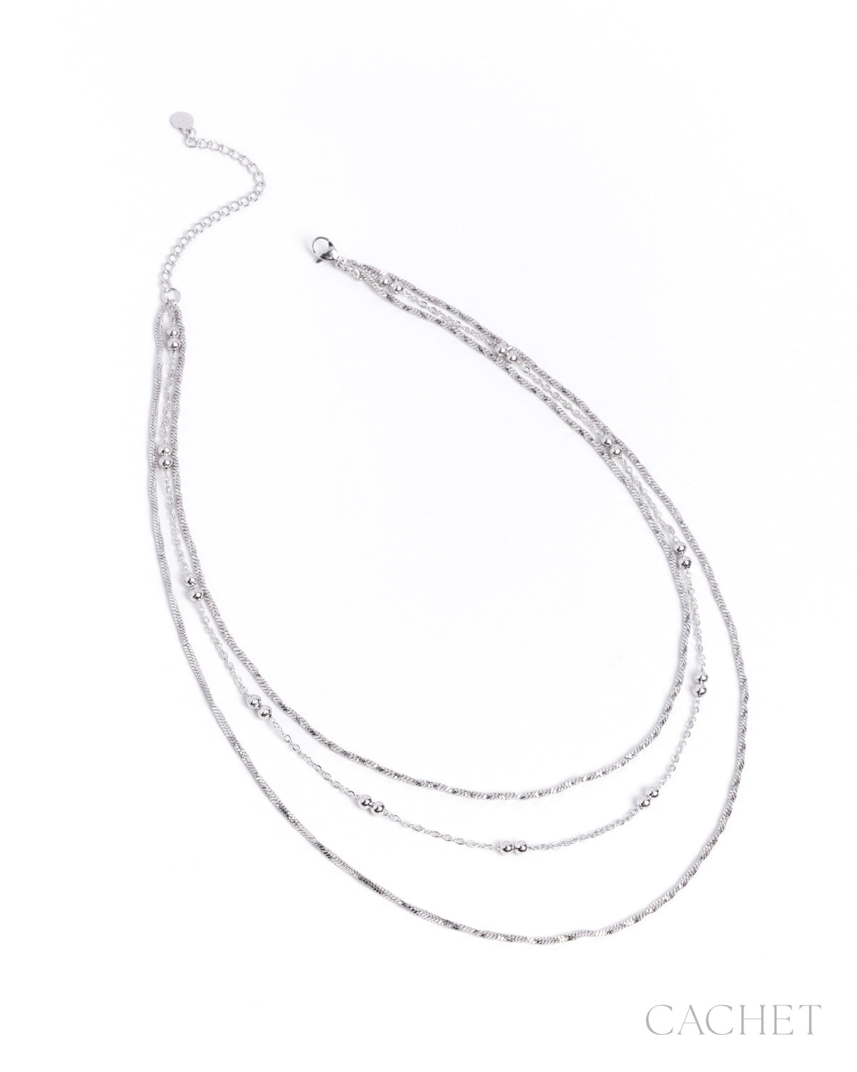 PREORDER Éveillé - Rhodium Plated Necklace - LOP Diamond Trip Early Access Exclusive - Cachet | Paparazzi Accessories