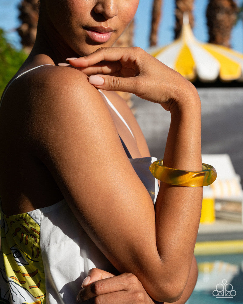 Affixed Allegro - Yellow | Paparazzi Accessories