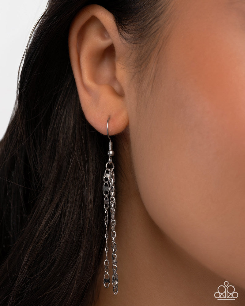 Layered Legend Necklace - Silver | Paparazzi Accessories image 4