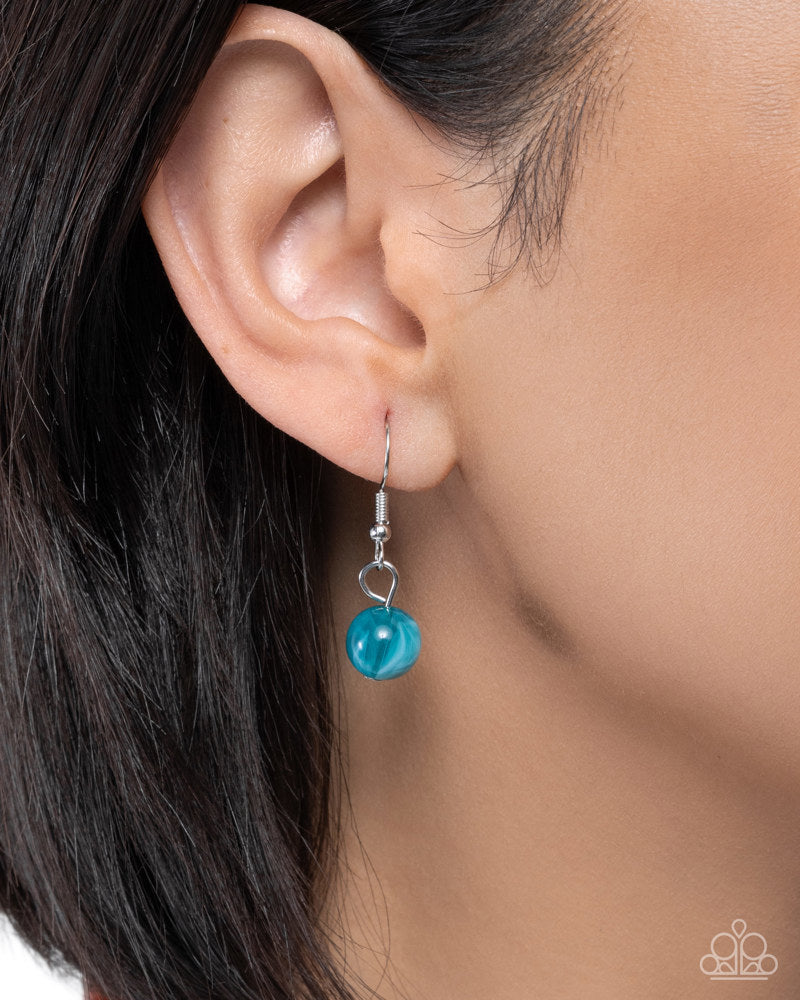 Colorful Contact Necklace - Blue | Paparazzi Accessories image 4