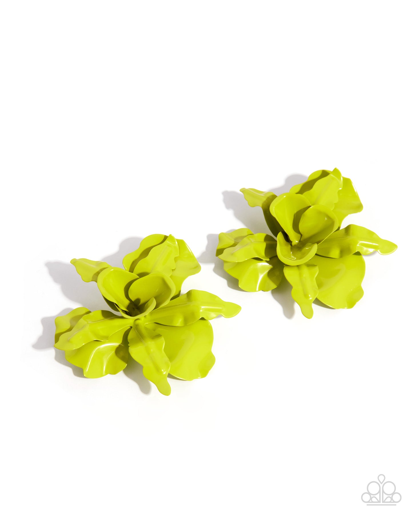 Funky Florals Earrings - Green image 2