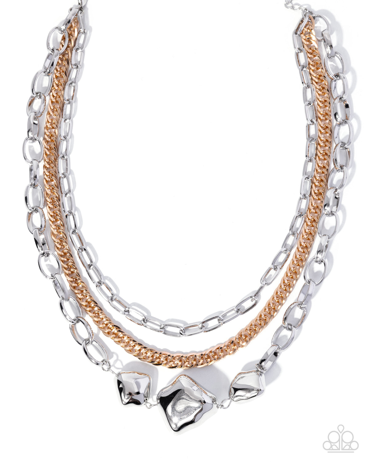 Mega Musings Necklace - Silver | Paparazzi Accessories image 2