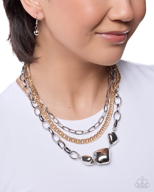 Mega Musings Necklace - Silver | Paparazzi Accessories image 3