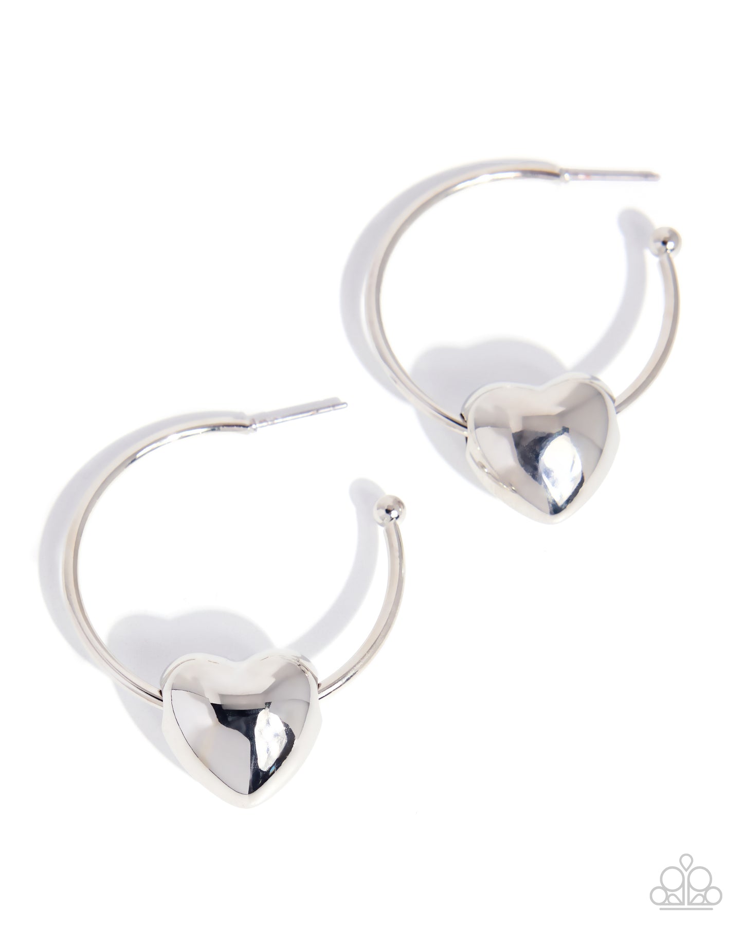 Fond Feature Earrings - Silver image 2