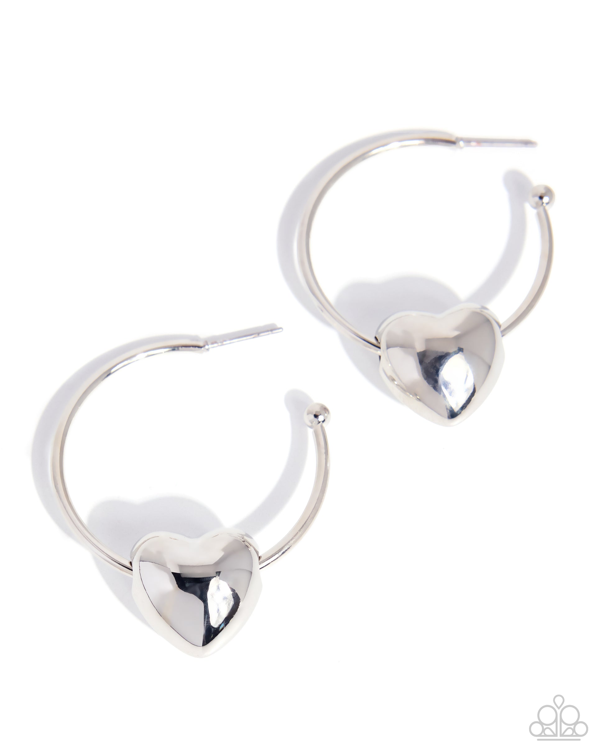Fond Feature Earrings - Silver image 2