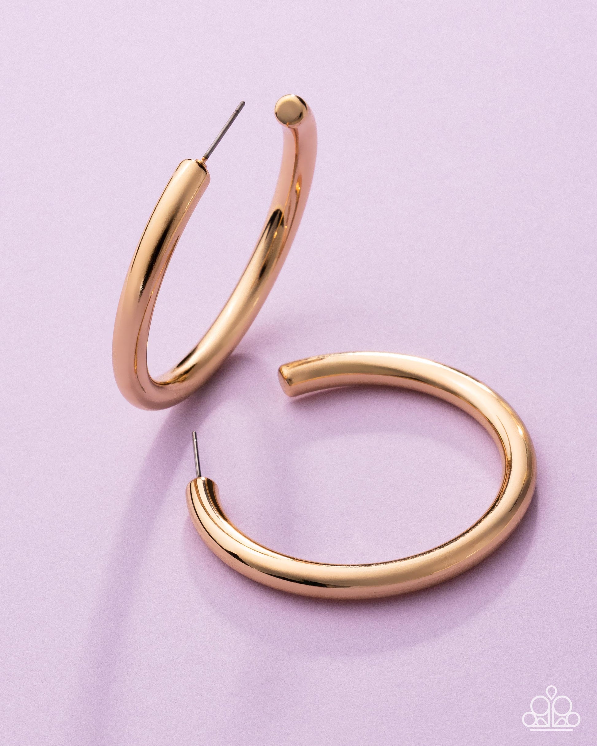 Sinuous Sheen Earrings - Gold