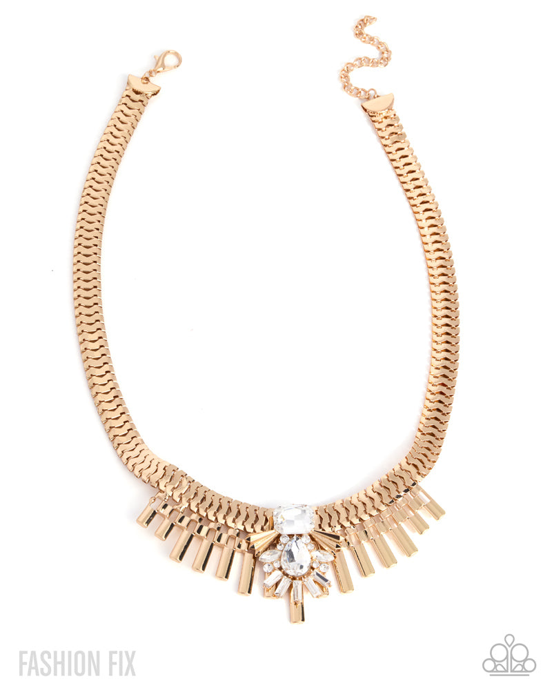 Over The Top Opulence Necklace - Gold image 2