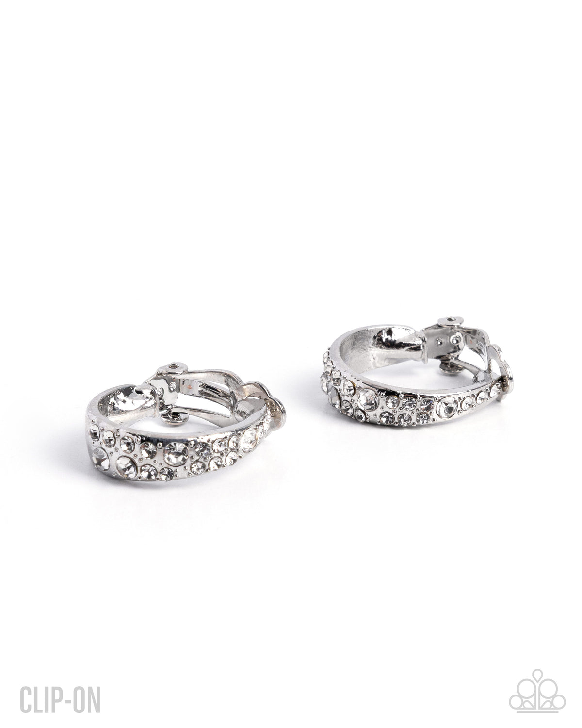 Flashy Fate Earrings - White | Paparazzi Accessories image 2