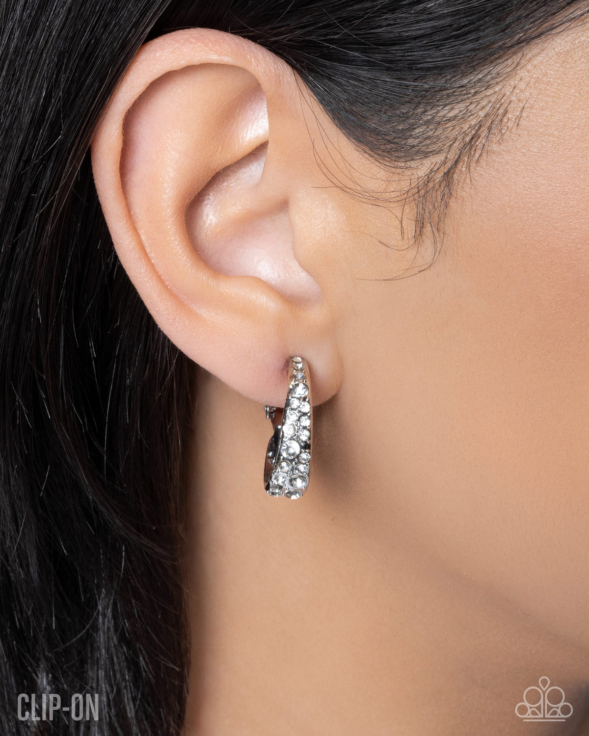 Flashy Fate Earrings - White | Paparazzi Accessories
