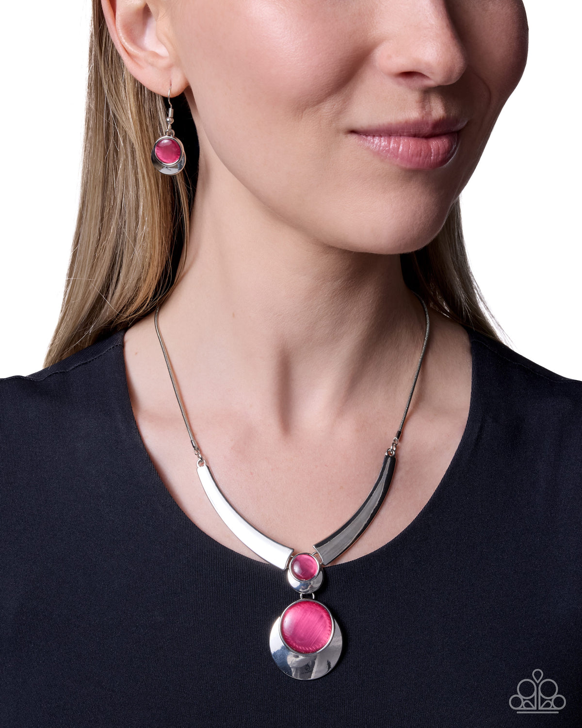 Elite Effulgence Necklace - Pink | Paparazzi Accessories image 3