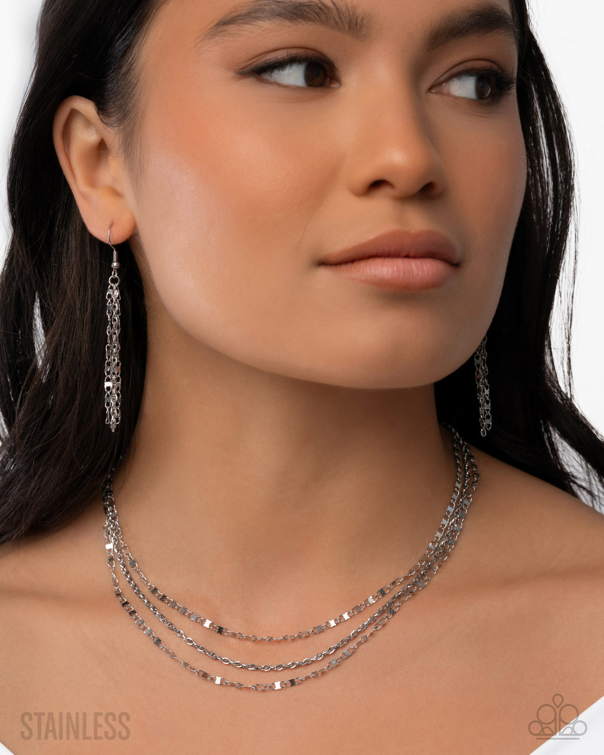Layered Legend Necklace - Silver | Paparazzi Accessories image 5