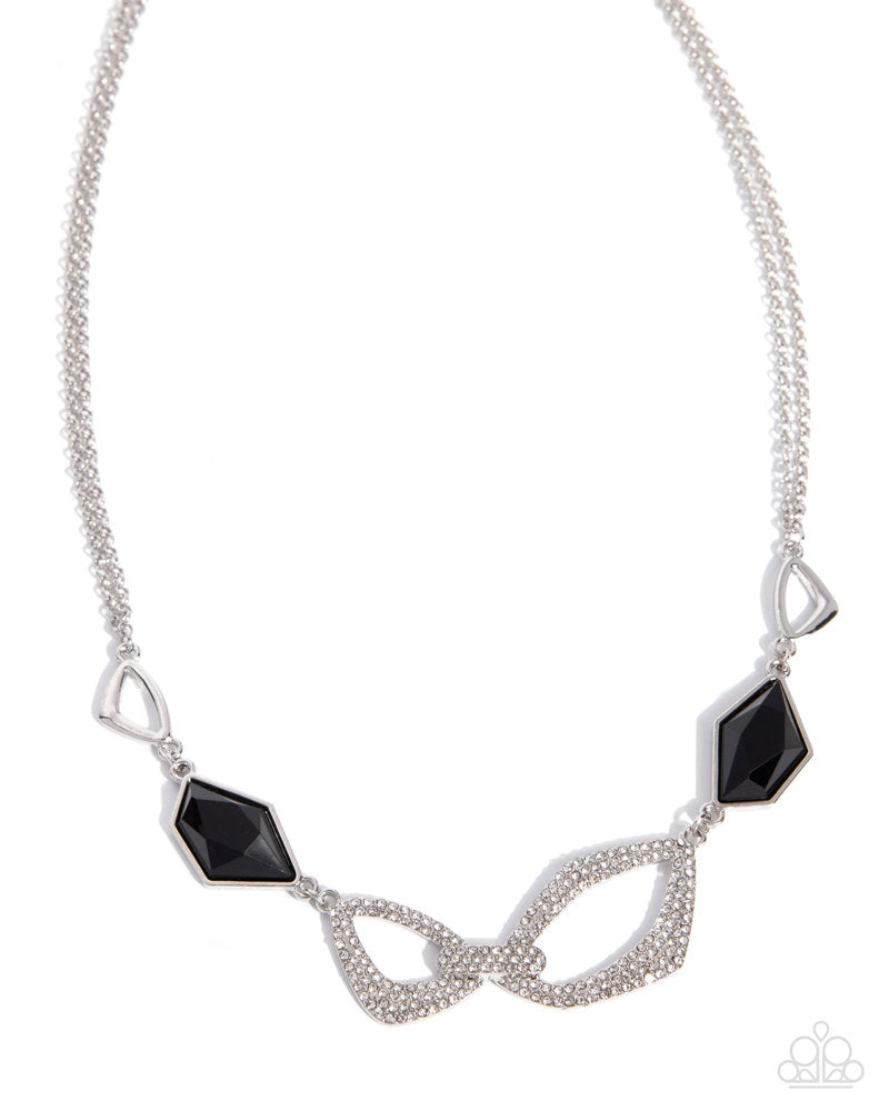 Radiant Reputation Necklace - Black | Paparazzi Accessories image 2