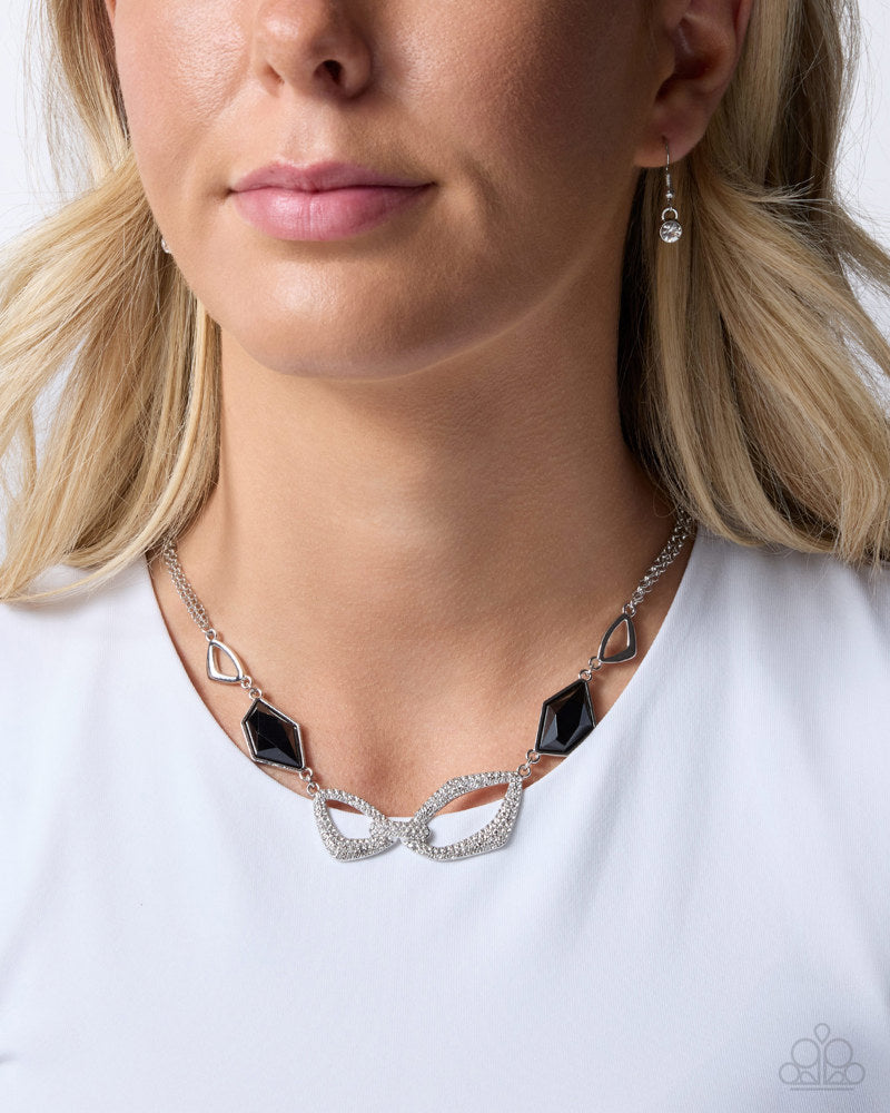 Radiant Reputation Necklace - Black | Paparazzi Accessories image 3