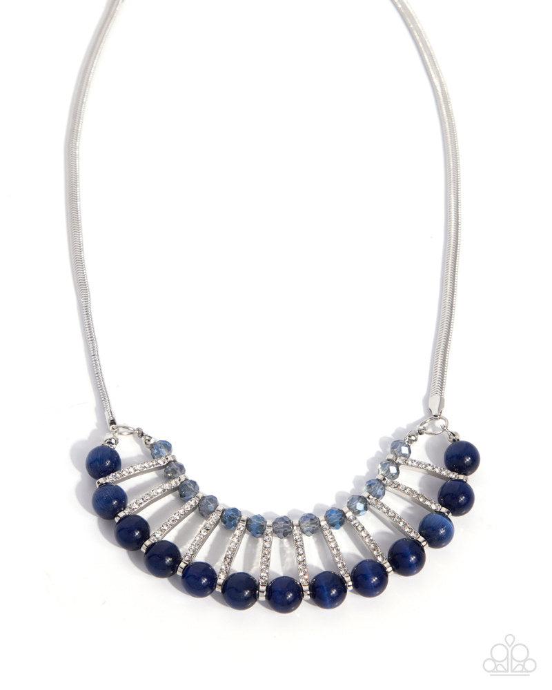 Spellbinding Shine Necklace - Blue | Paparazzi Accessories image 2